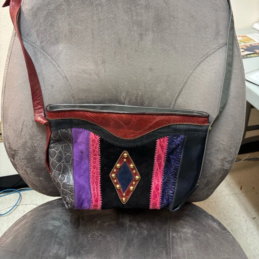 Colorful Patchwork Shoulder Bag - Picture 1 of 6